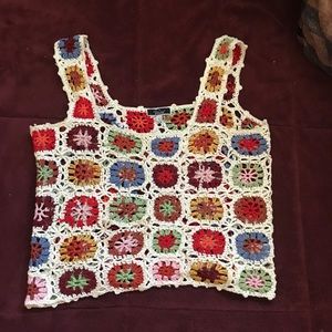 Floral Crochet Top